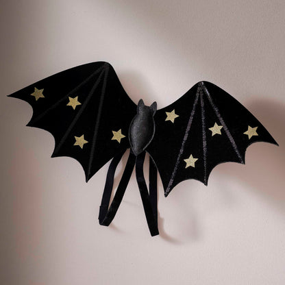 Black & Gold Halloween Kids Bat Wings Costume