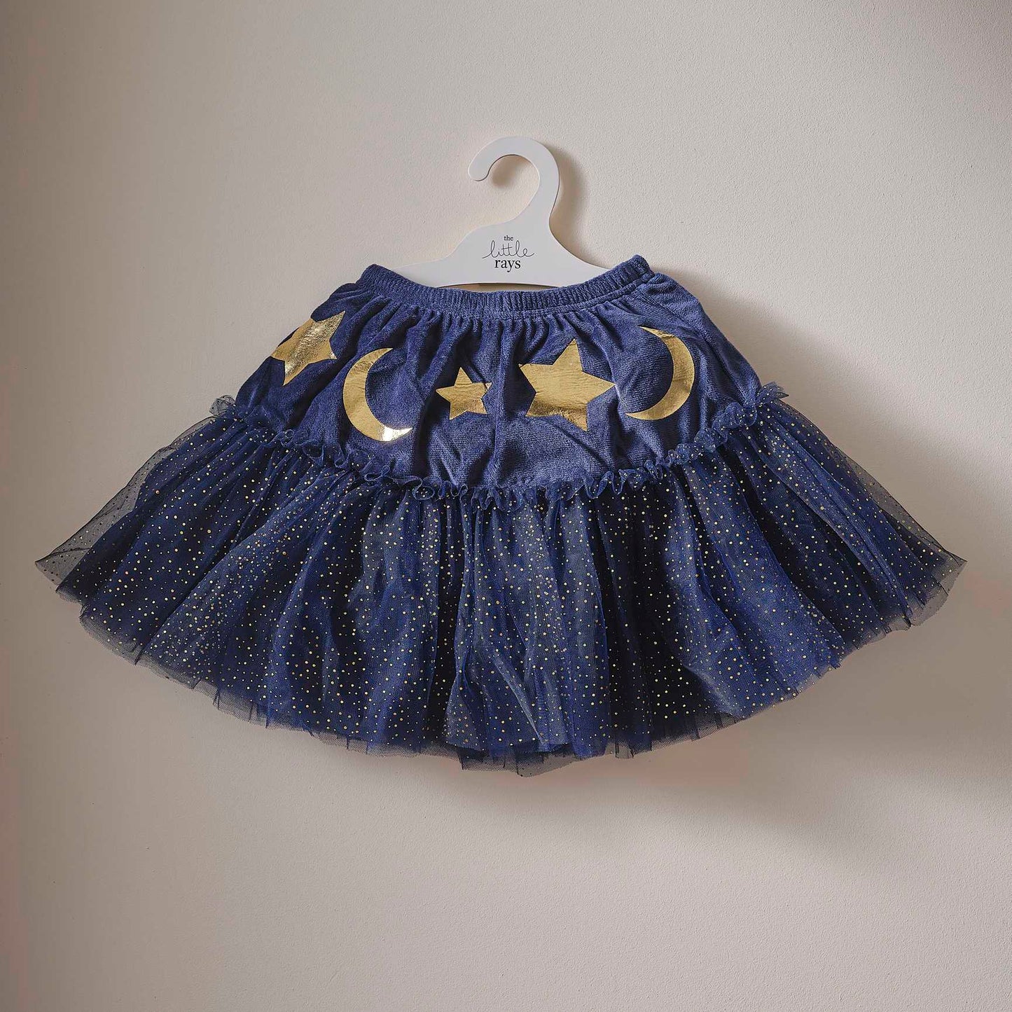 blue velvet wizard witch halloween kids girls tutu skirt costume dress up party skirt