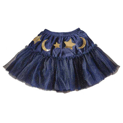 blue velvet wizard witch halloween kids girls tutu skirt costume dress up party skirt