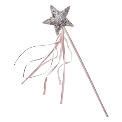 Pink & Silver Magic Fairy Princess Star Costume Wand