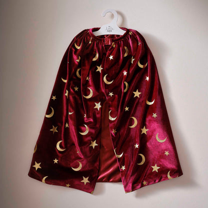 Red Velvet Kids Wizard Cape Costume Halloween