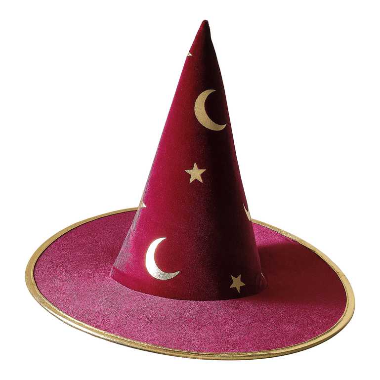 Red Velvet Magic Wizard Childrens Costume Hat