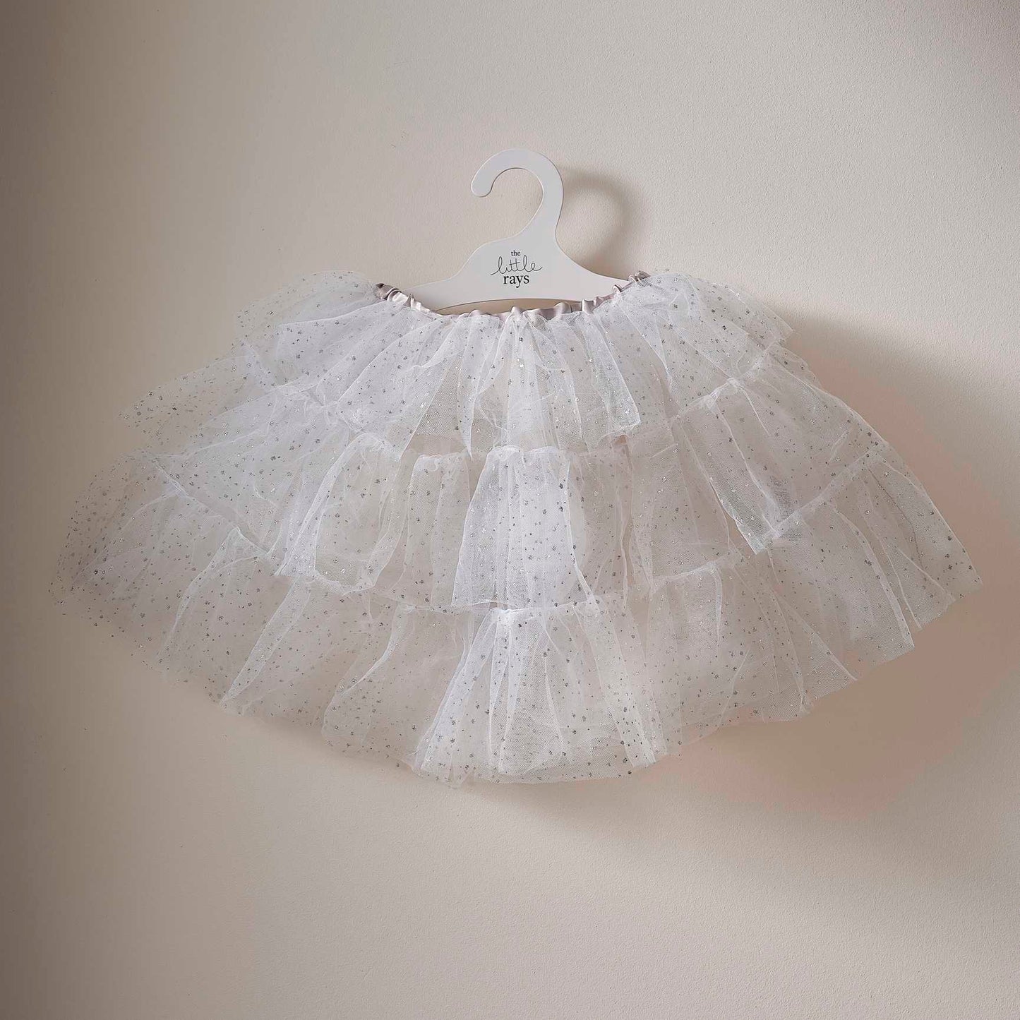 White & Silver Snow Princess Fairy Costume Tutu