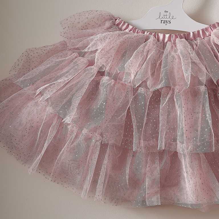 Pink Glitter Girls Fairy Princess Costume Tutu