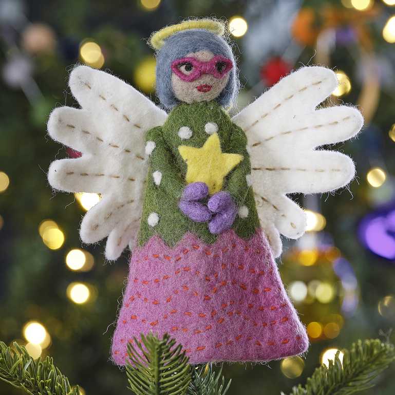 Felt Angel Christmas Tree Topper