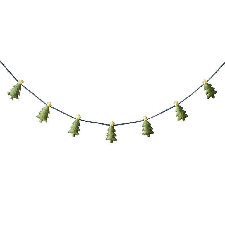 Felt Christmas Tree Bunting Decoration