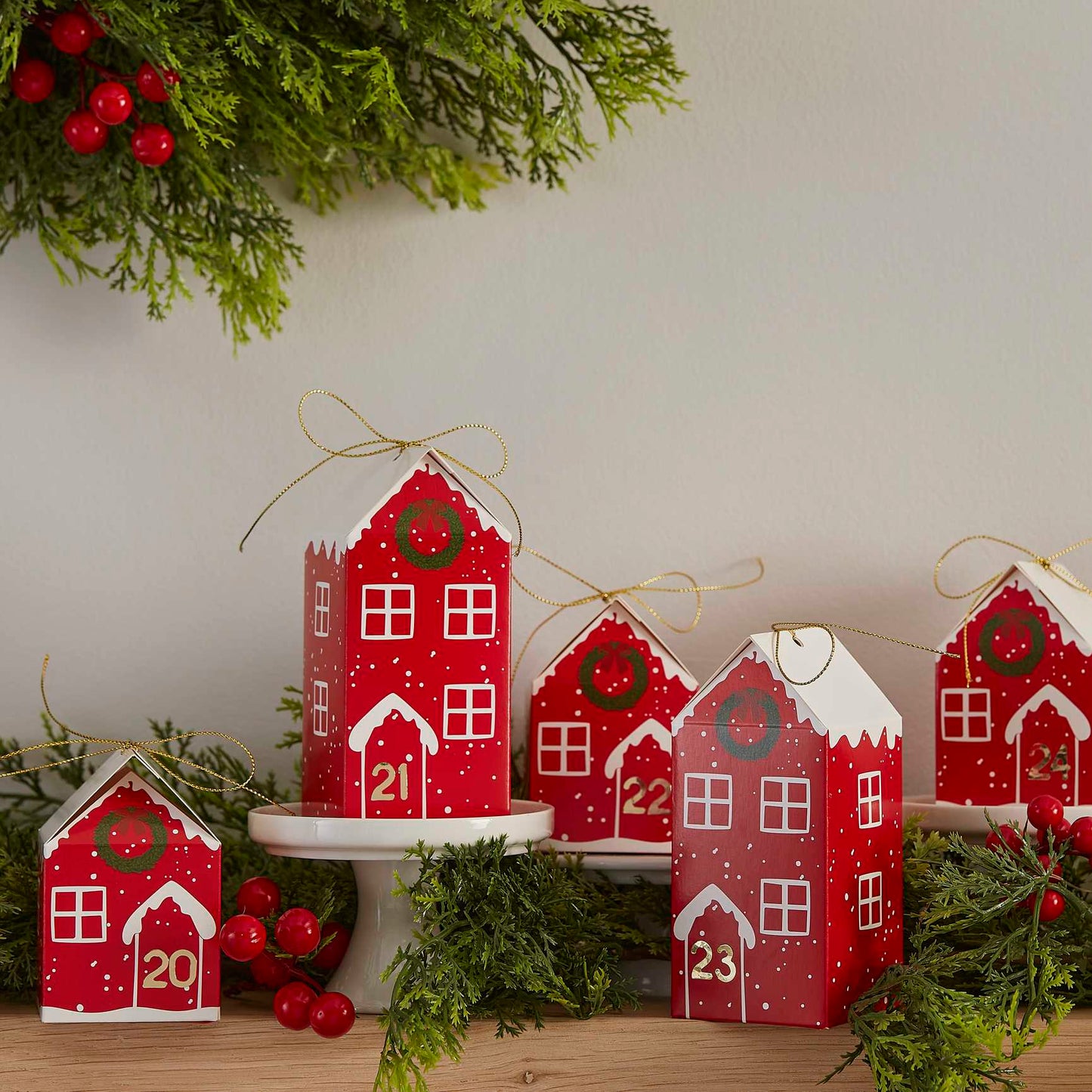 Fill Your Own DIY Christmas House Boxes Advent Calendar