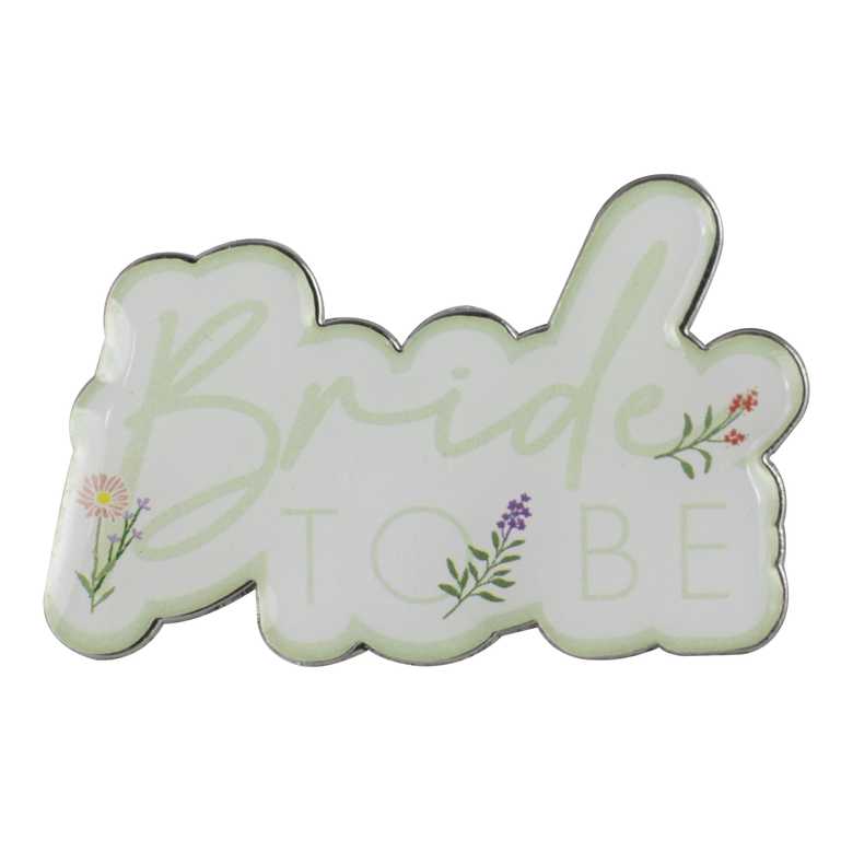 Floral Bride To Be Badge