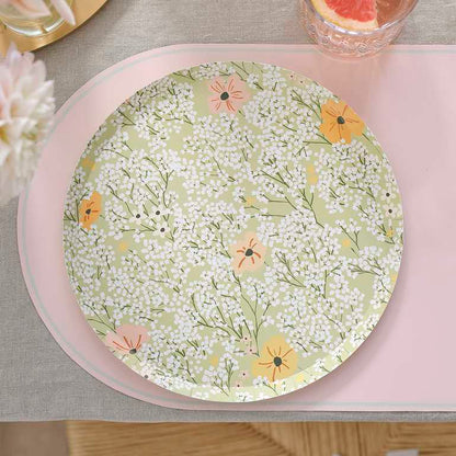 Pastel Floral Flower Paper Party Plates