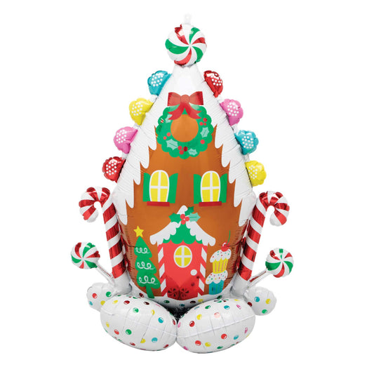 Standing Christmas Gingerbread House Balloon Decoration