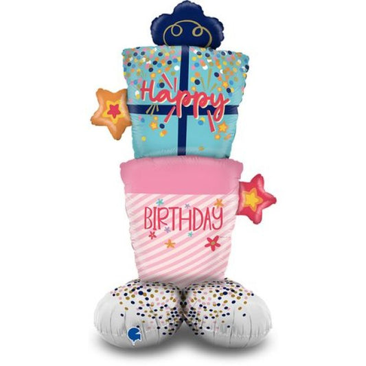 Standup Happy Birthday Present Balloon Gift