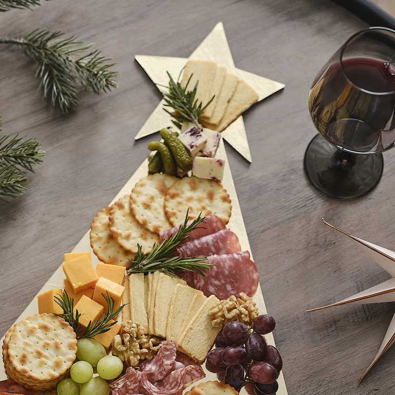 Gold Christmas Tree Grazing Board