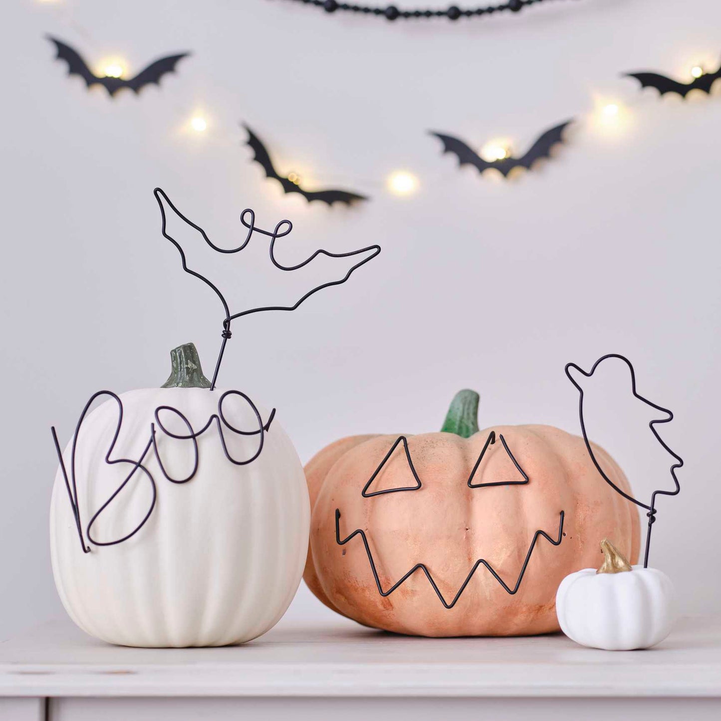 Halloween Pumpkin Wire Decorations