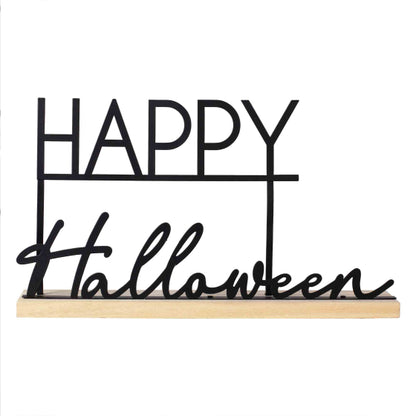 Happy Halloween Metal Home Decor Sign decorations
