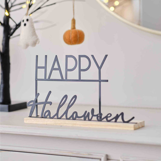 Happy Halloween Metal Home Decor Sign decorations