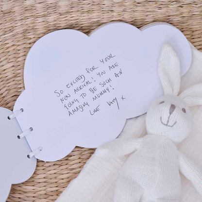 Wooden Hello Baby Cloud Baby Shower Gender Reveal Guest Book