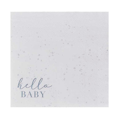 Eco-Friendly Hello Baby Paper Party Napkin Serviettes