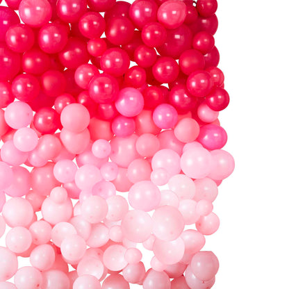 Hot Pink Light Pink Balloon Wall Backdrop