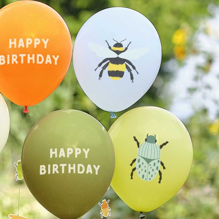 Insect & Bug Theme Birthday Party Balloons