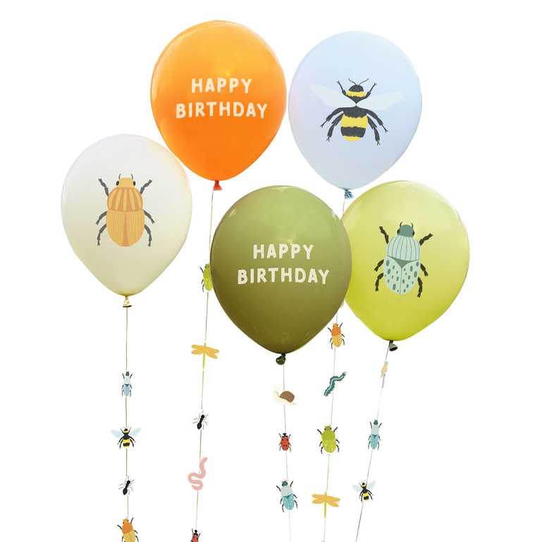 Insect & Bug Theme Birthday Party Balloons