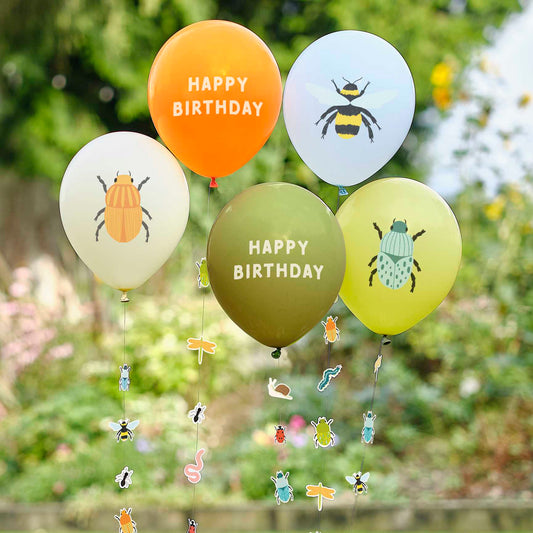 Insect & Bug Theme Birthday Party Balloons