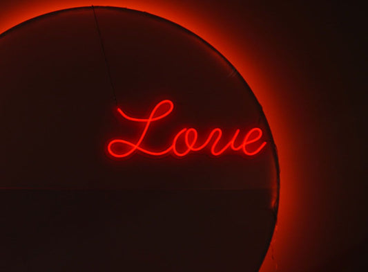 Red Love Wedding Engagement Party Neon