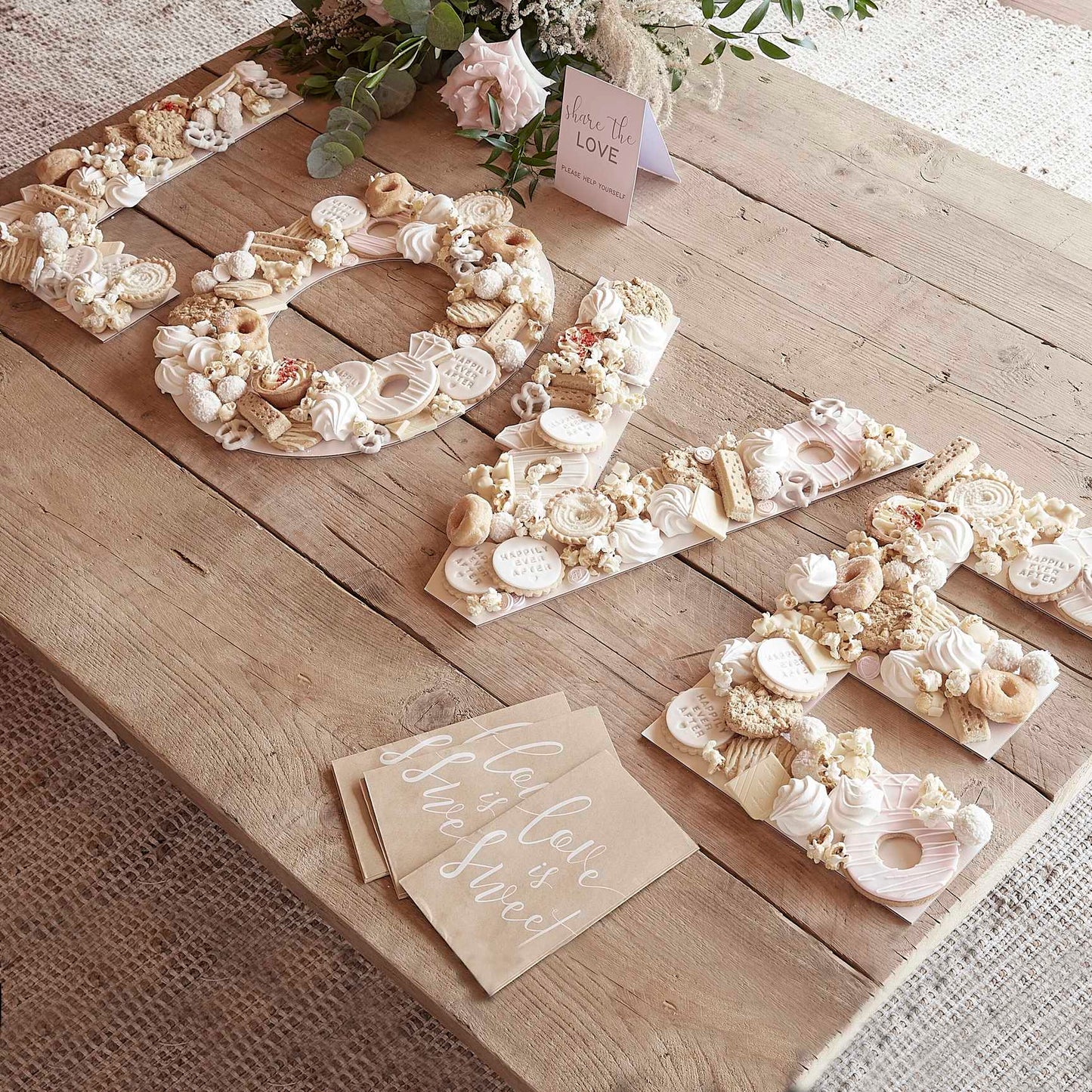 LOVE Wedding Engagement Grazing Table Board