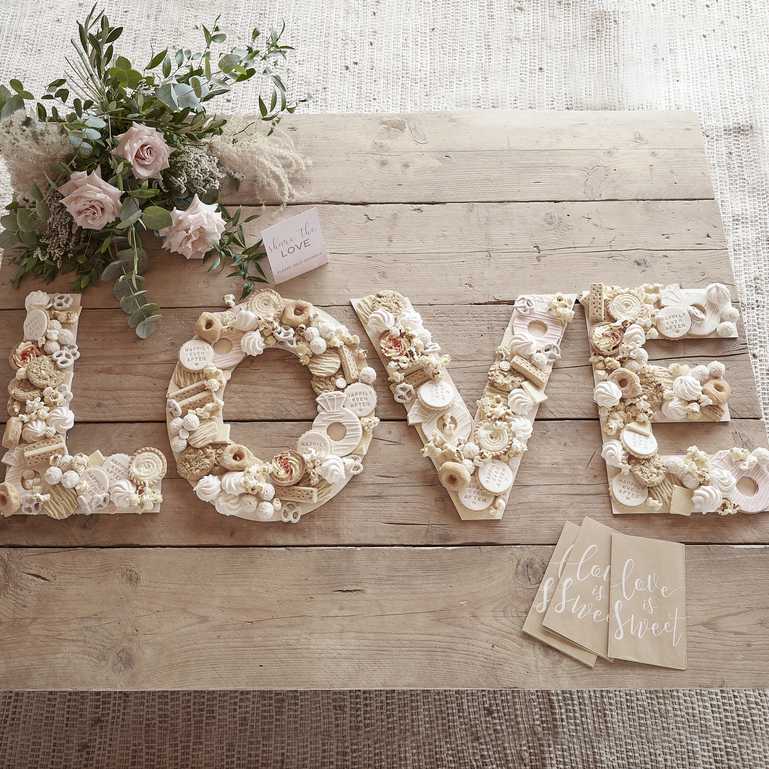 LOVE Wedding Engagement Grazing Table Board