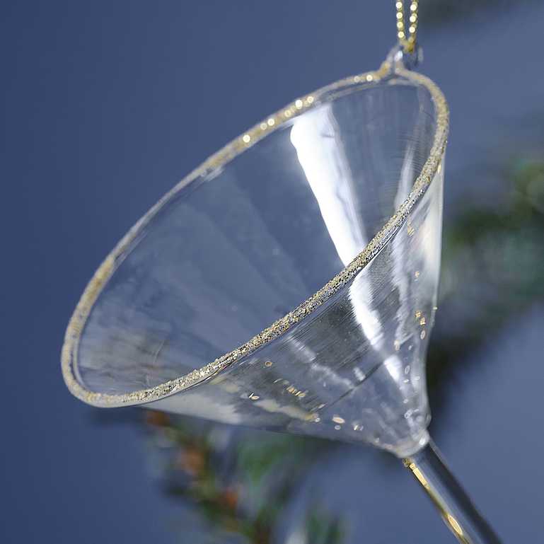 Martini Glass Christmas Tree Hanging Decoration