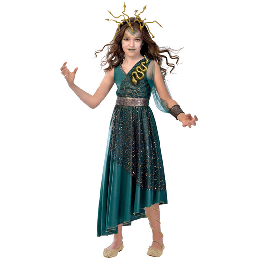 medusa girls kids halloween costume dress up outfit party idea