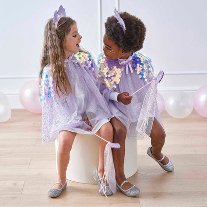 Mermaid Sequin Kids Cape Costume