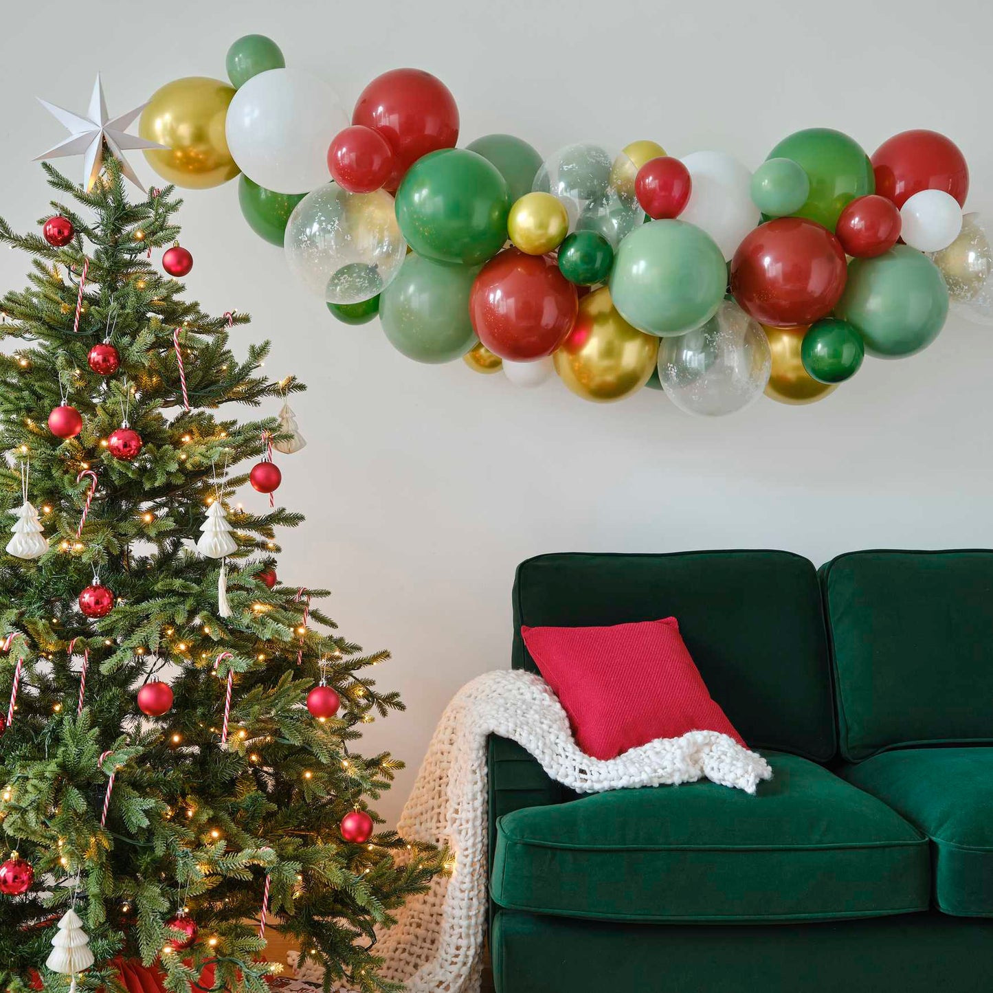 Merry Christmas Balloon Garland Arch Decoration