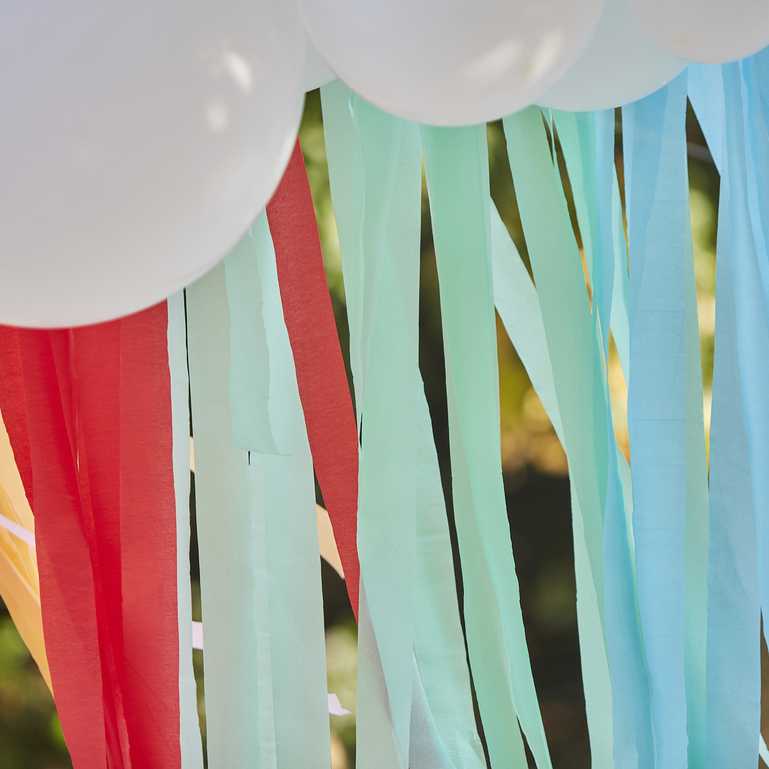 Rainbow Cloud Balloon & Streamer DIY garland Arch Kit