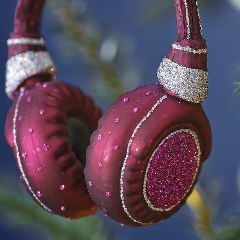 Novelty Headphone Christmas Tree Hanging Ornament
