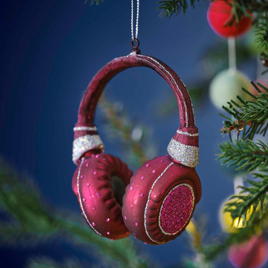 Novelty Headphone Christmas Tree Hanging Ornament