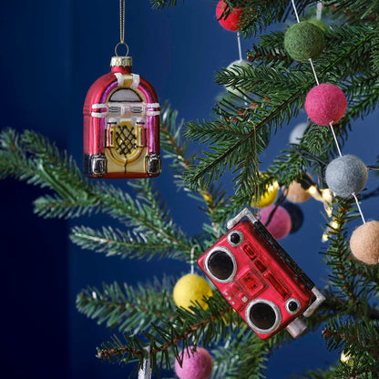Novelty Retro Music Christmas Tree Decorations Set