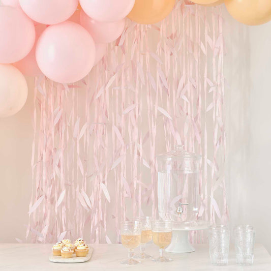 Pampas Leaf Blush Pink Hanging Backdrop