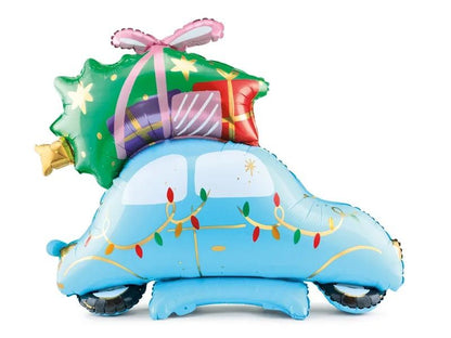 Standing Christmas Car With Presents Balloon Gift