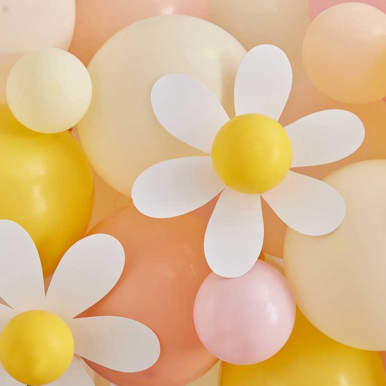 Pastel Daisy Flower Balloon Garland Arch Kit