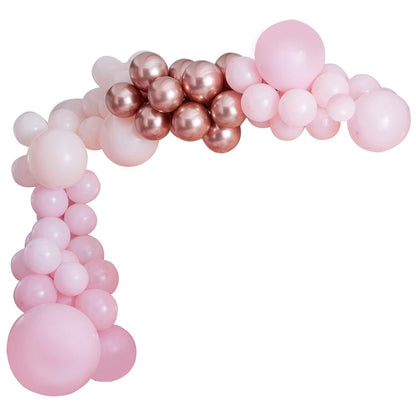 Pink & Rose Gold DIY Balloon Garland Arch Kit