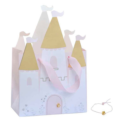 Princess Party Castle Treat Bags with Bracelets x 5