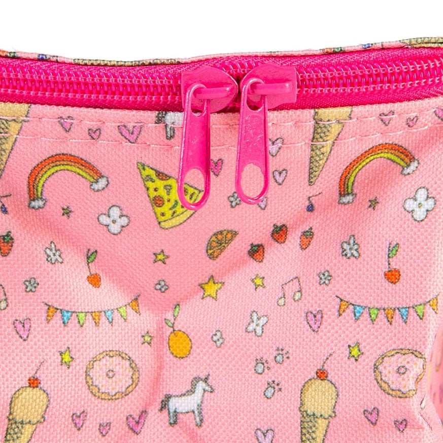 Pink Party Food Mini Lunch Box Insulated Bag