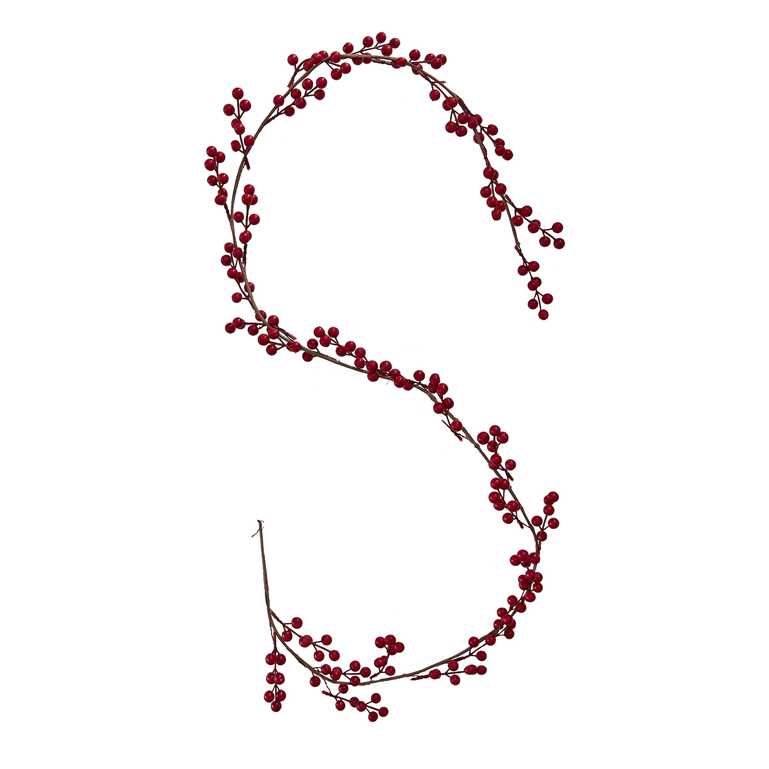 Red Christmas Berries Artificial Foilage Table Garland Decoration