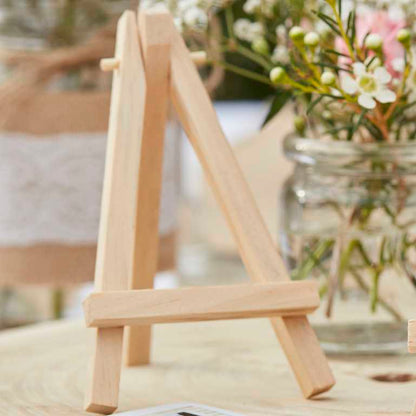 Rustic Wedding Mini Wooden Easels