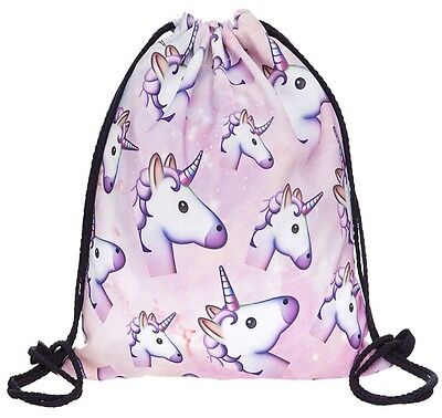 Unicorn Emoji Drawstring Bag