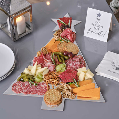 Silver Christmas Tree Grazing Board