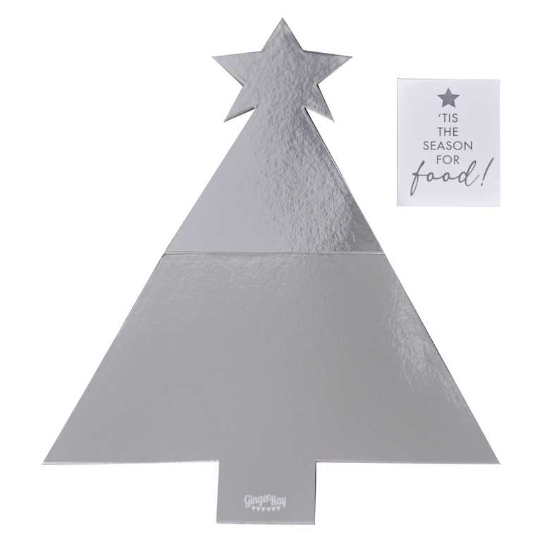 Silver Christmas Tree Grazing Board