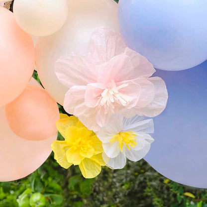 Spring Flowers Pastel Floral Balloon Garland Arch