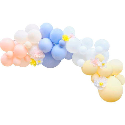 Spring Flowers Pastel Floral Balloon Garland Arch