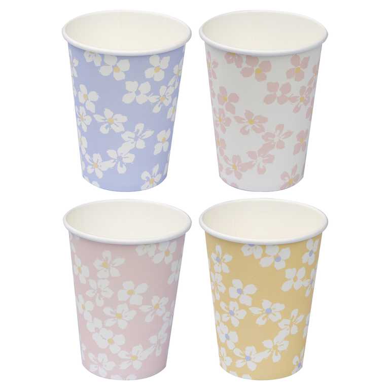 Flower Floral Spring Paper Party Cup